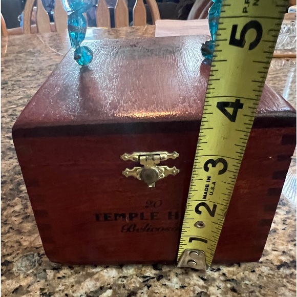 Vtg Handmade Cigar Box handbag / handled box - Picture 14 of 14